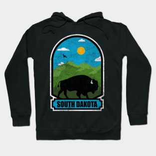 Bison Roam Nature Adventure South Dakota Wildlife Hoodie